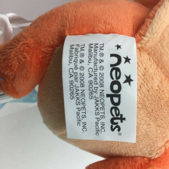 Jakks Pacific Neopets Keyquest Plush 2008 Orange Meerca 2008 Plushie Series 3 - Picture 4 of 10